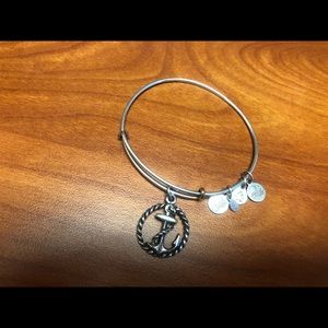 Anchor Alex & Ani charm bracelet-Silver